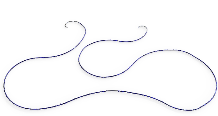 Bidirectional barbed suture: